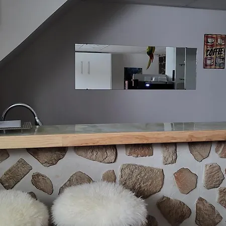 Private Trendy Studio With Fireplace